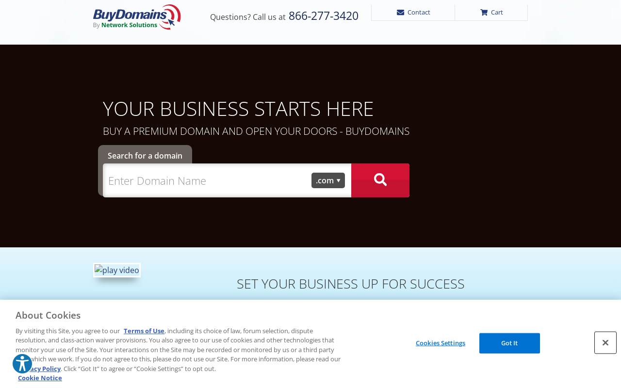 BuyDomains 官网截图